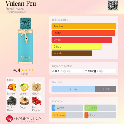 French Avenue Vulcan Feu Sample – Authentic Perfume Decant